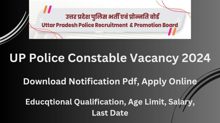 UP Police Constable Vacancy 2024