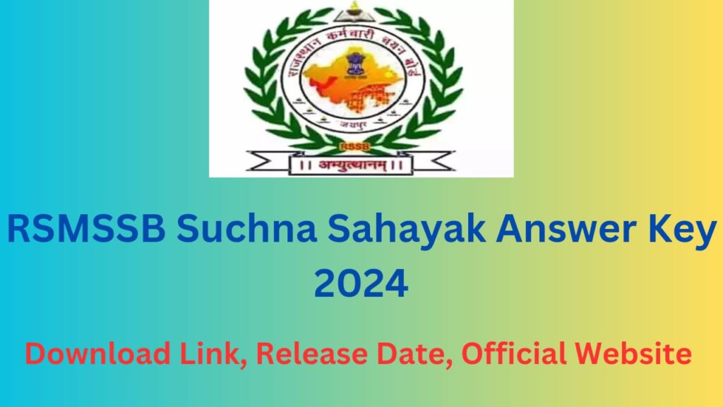 RSMSSB Suchna Sahayak Answer Key 2024
