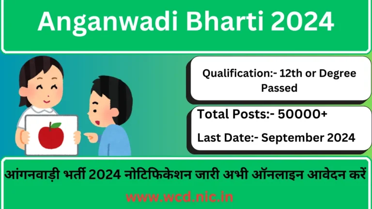 Anganwadi Recruitment 2024