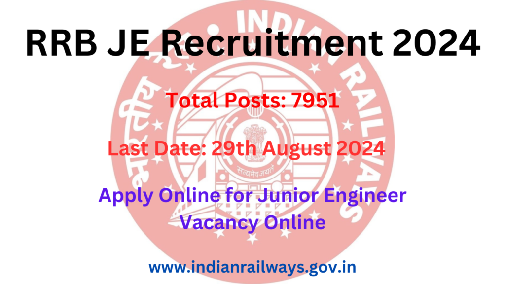 RRB JE Recruitment 2024