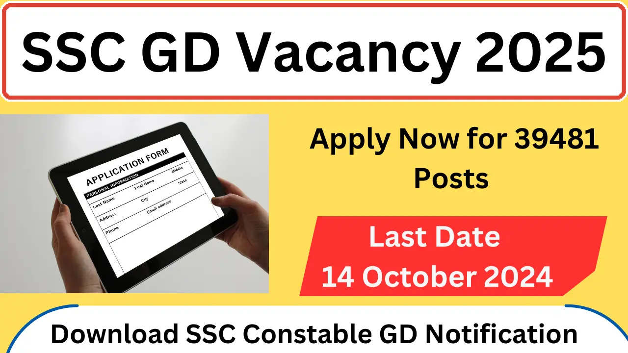 SSC GD Vacancy 2025